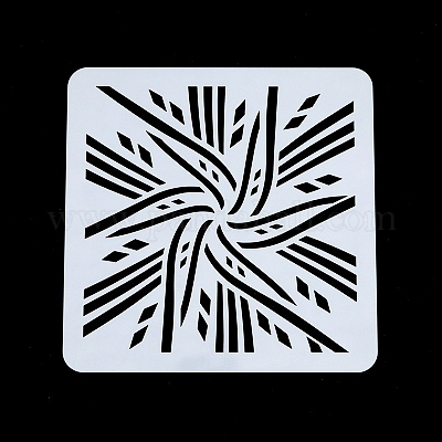 Цветочный узор экологически чистый ПЭТ пластиковый полый рисунок силуэт трафарет DRAW-PW0008-04N-1