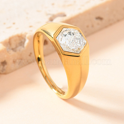 Кольца из нержавеющей стали 304 с кубическим цирконием FS-WG76F9A-08-1