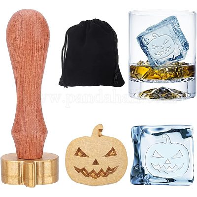 1 шт. головка штампа из латуни золотистого тона на тему Хэллоуина DIY-OC0008-45A-1