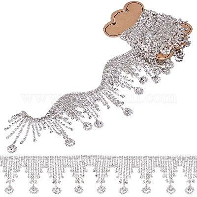 1 ярд стеклянных цепочек для чашек со стразами CHC-NB0001-07-1