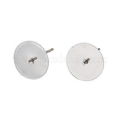 Фурнитура для сережек-гвоздиков из нержавеющей стали 304 STAS-D370-02P-05-1