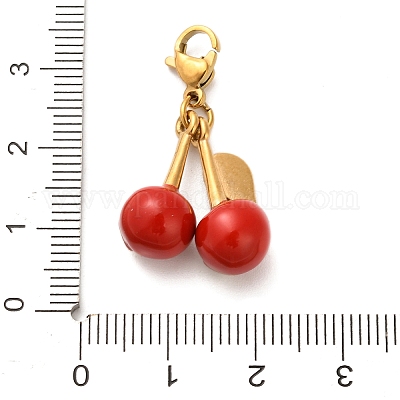 Подвесные украшения из эмали из нержавеющей стали 304 STAS-K304-01G-1