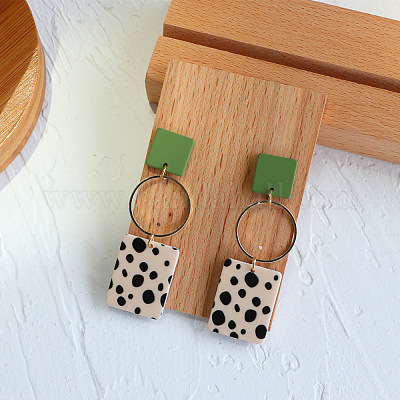 Серьги-подвески из акрила и смолы FS-WG4C04D-02-1