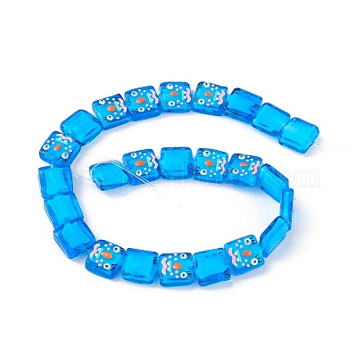 Бусы лэмпворк ручной работы LAMP-F029-02B-1