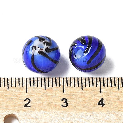 Ручной прозрачные бусины бусины BLOW-D300-08G-1