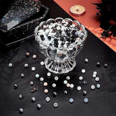 Стеклянные круглые бусины GLAA-PH0007-60-1