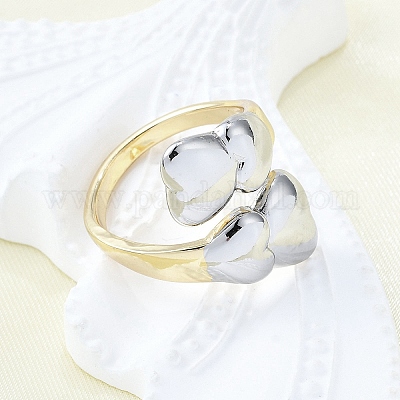 Латунные манжеты для женщин RJEW-G347-13GP-1