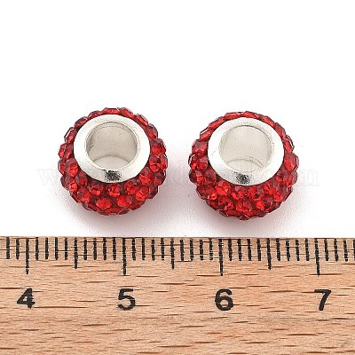 Рондель полимерная глина европейские бусины FIND-U001-01S-1