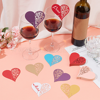 70 шт. Карточки рассадки гостей на столе из двух цветов DIY-FG0005-55-1