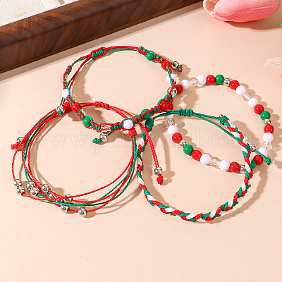 4 шт. 4 стиля рождественских акриловых бусин FS-WG84904-01-1