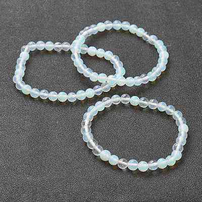 Opalite бисерные браслеты простирания BJEW-D446-B-07-1
