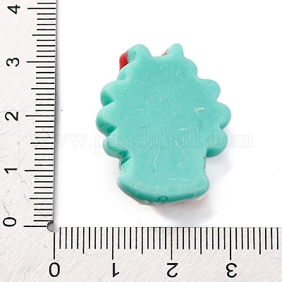 Кабошоны из непрозрачной смолы с рождественской уткой RESI-Q010-03B-1