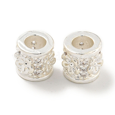 Реечное покрытие латунь микро паве прозрачный кубический цирконий европейские бусины KK-L215-300S-1