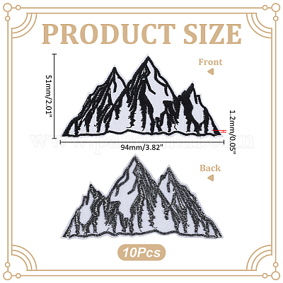 10 шт. тканевых заплаток для одежды&nbsp;PATC-WR0001-25-1