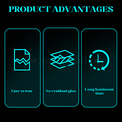 10м светящаяся клейкая лента для животных для сцены AJEW-SP0002-35B-01-1
