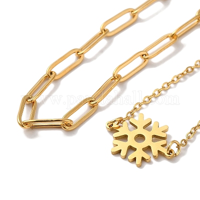 Наборы браслетов из цепочек-скрепок и тросов из нержавеющей стали 304 AJEW-U005-05D-G-1