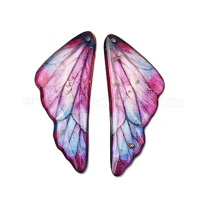 2 шт. подвески из прозрачной эпоксидной смолы RESI-A044-04B-1