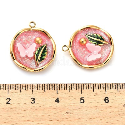 Подвески из нержавеющей стали 304 с эмалью STAS-B084-09G-03-1