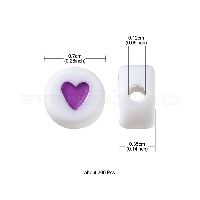 Непрозрачные акриловые бусины X1-MACR-N008-57D-1