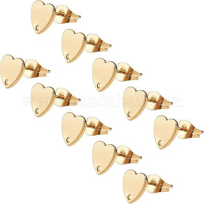 201 фурнитура для сережек-гвоздиков из нержавеющей стали STAS-UN0015-60-1