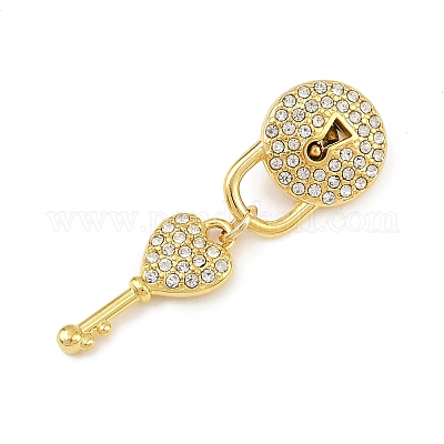 Подвески со стразами из нержавеющей стали 304 STAS-P419-03A-G-1