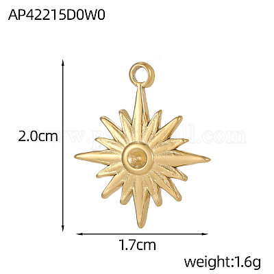 Подвески-подвески из нержавеющей стали 304 STAS-OY004-30G-1