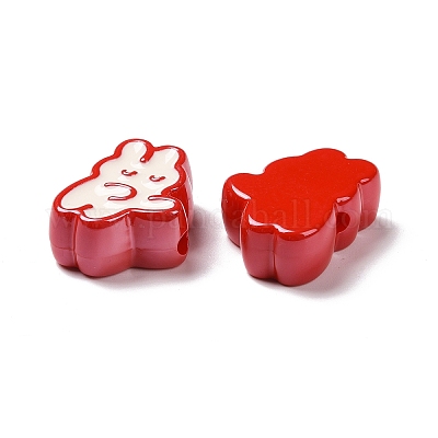 Непрозрачные акриловые бусины&nbsp;LS-OACR-H025-01A-1