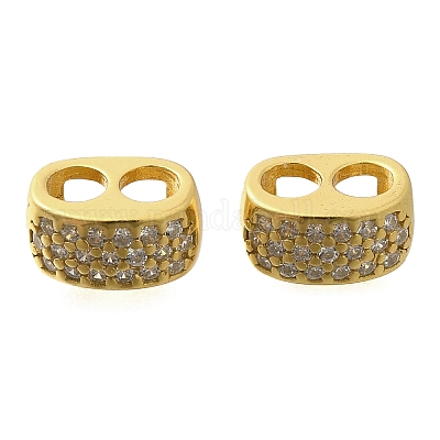 925 серебряная микропаве прозрачная проставка из кубического циркония STER-U006-17G-1