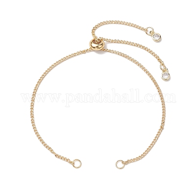 2 шт. 2 цвета 304 нержавеющая сталь панцирный браслет слайдер изготовление AJEW-JB01244-1