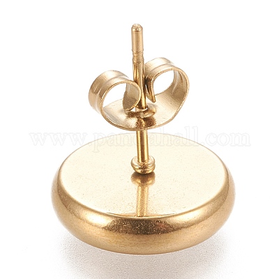 Ионное покрытие (ip) серьги-гвоздики из нержавеющей стали 304 STAS-K202-05D-G-1