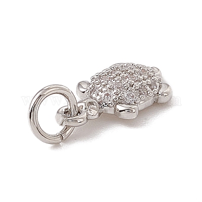 Латунные микро проложить кубического циркония подвески ZIRC-F132-30P-1