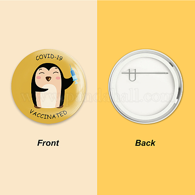 Брошь из белой жести JEWB-WH0012-035-1