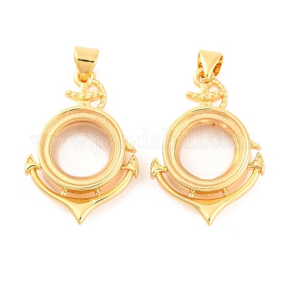 Стойки обшивки латунь медальона подвески KK-F874-01G-12-1