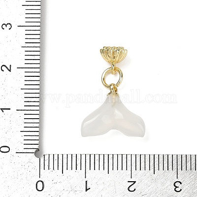 Подвески из натурального белого агата KK-Z094-04G-03-1