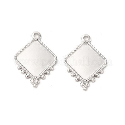 Подвеска-кабошон из не тускнеющей нержавеющей стали 304 STAS-L268-042P-1