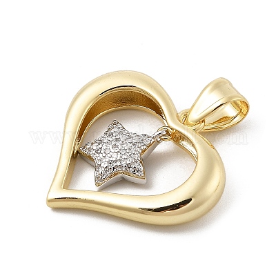 Латунные микро проложить кубического циркония подвески KK-U047-23G-01-1