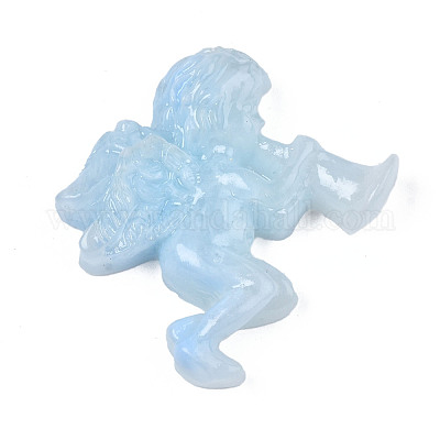 Двухцветные бусины из непрозрачной смолы RESI-S364-55B-1