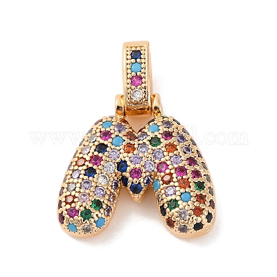 Латунные микро проложить кубического циркония подвески KK-C076-29M-G02-1