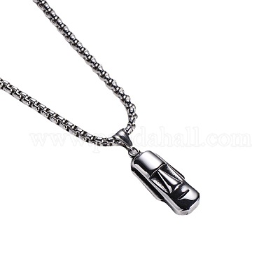 Мужские ожерелья в стиле ретро из нержавеющей стали 304 с подвеской в виде статуи моаи BN6647-1