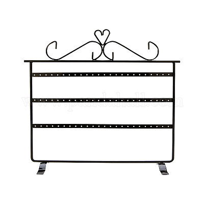 Трехуровневая прямоугольная подставка для железных сережек&nbsp;LS-CON-PW0001-153B-1