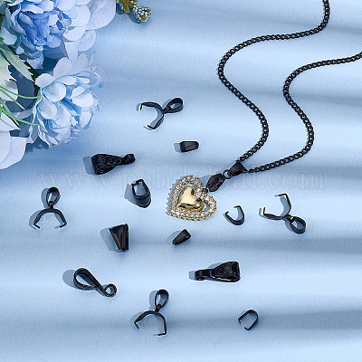 40 шт. 5 стиля защелкивающихся дужек из нержавеющей стали 304 STAS-ME0002-27-1