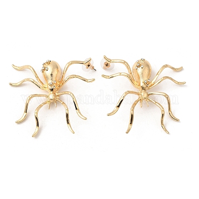 Серьги сплава горный хрусталь EJEW-P321-01G-1