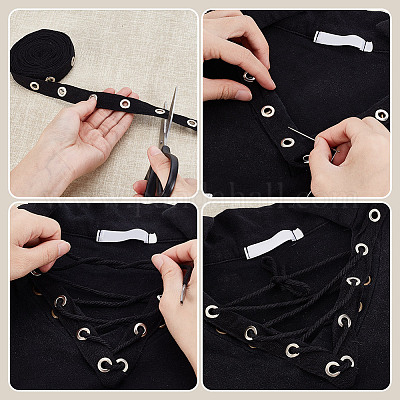 5 ярд хлопчатобумажных лент со стальными люверсами&nbsp;OCOR-GA0002-18C-1