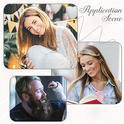 6 шт. 6 стиля аксессуаров для волос из сплава со стразами&nbsp;EJEW-WH20005-003G-1