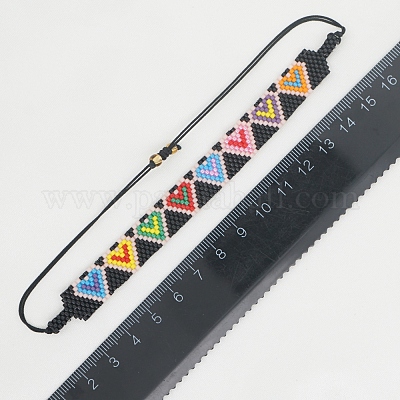 Браслет Миюки с плетением из бисера BJEW-P269-45-1