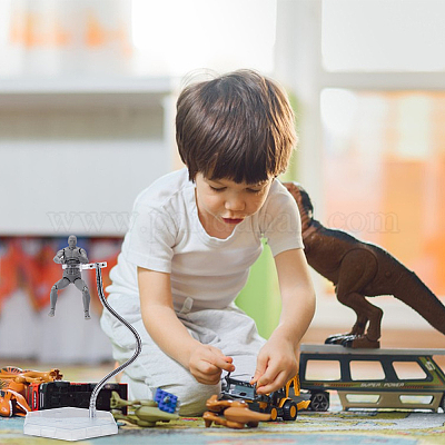 Пластиковые подставки для минифигурок с регулируемым кронштейном из змеиной кости ODIS-WH0070-81A-1