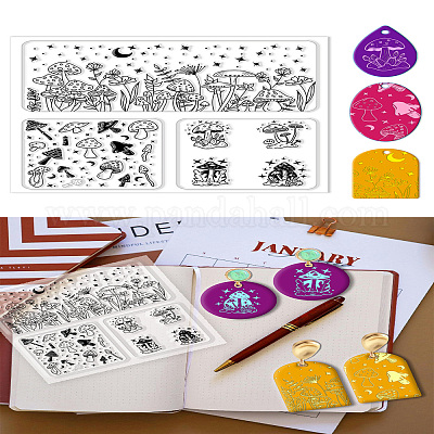 Коврик с текстурой силиконовой глины AJEW-WH0447-045-1