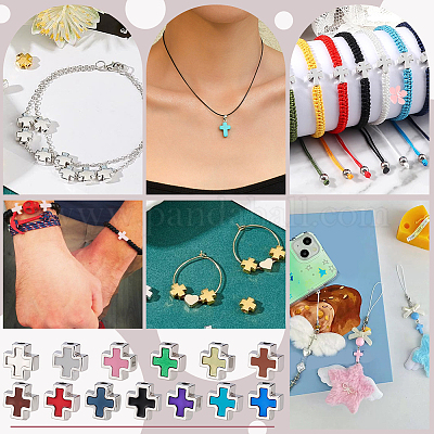 78шт 13 цвета сплава эмалевые бусины FIND-PH0026-52-1