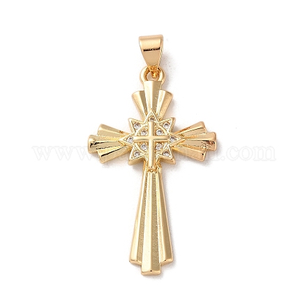 Латунные микро проложить кубического циркония подвески KK-A212-07A-G-1