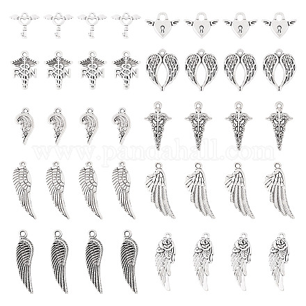 100шт 10 стиля подвески из сплава в тибетском стиле TIBEP-TA0001-43-1